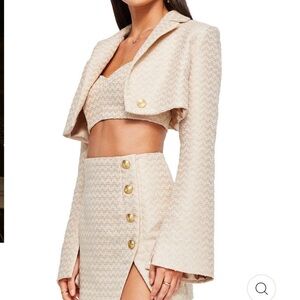 NOOKIE Queen Jacket Nude size Large L